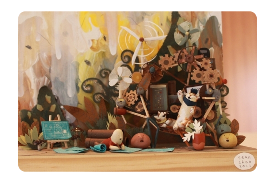 Shot of complete piece titled Blueprint